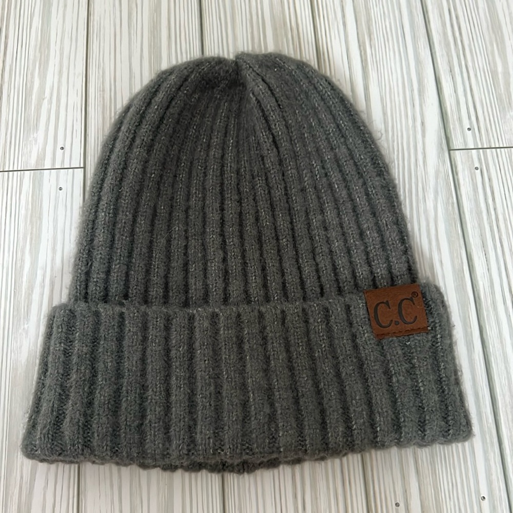 C.C. Dark‎ Gray Beanie Hat